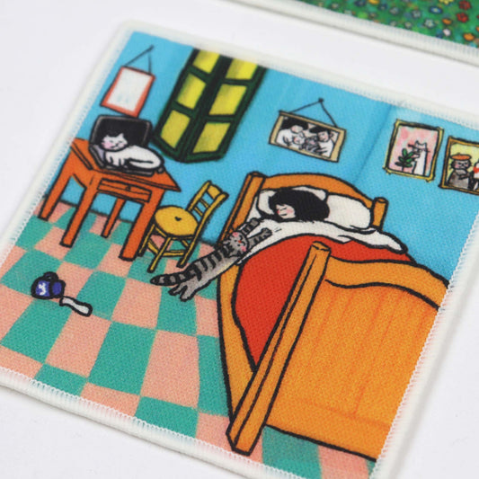 In My Room Fabric Coaster