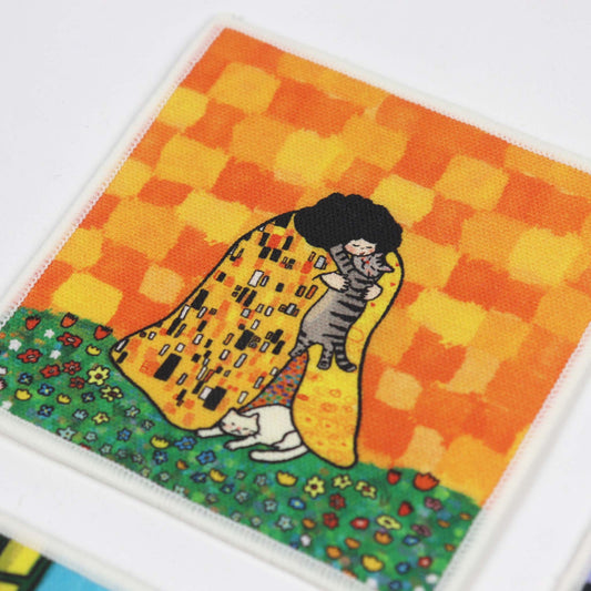 Kiss Fabric Coaster