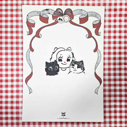 Personalised Vintage Cat Portrait