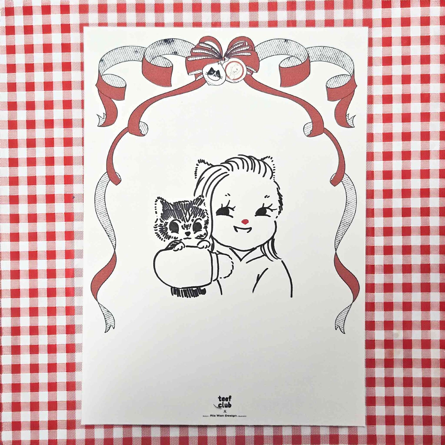 Personalised Vintage Cat Portrait