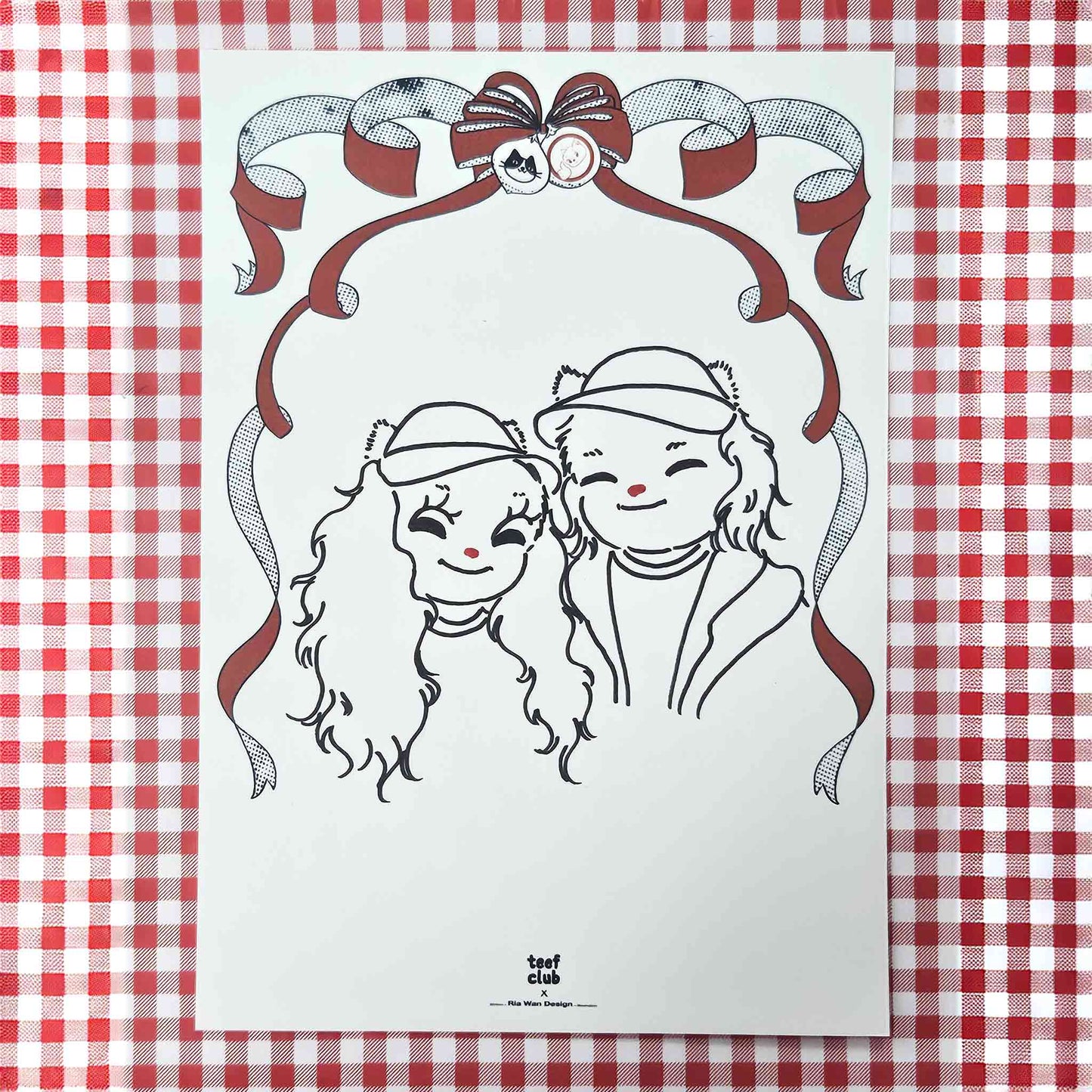 Personalised Vintage Cat Portrait