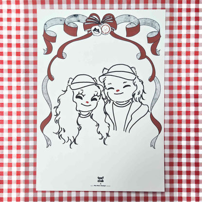 Personalised Vintage Cat Portrait