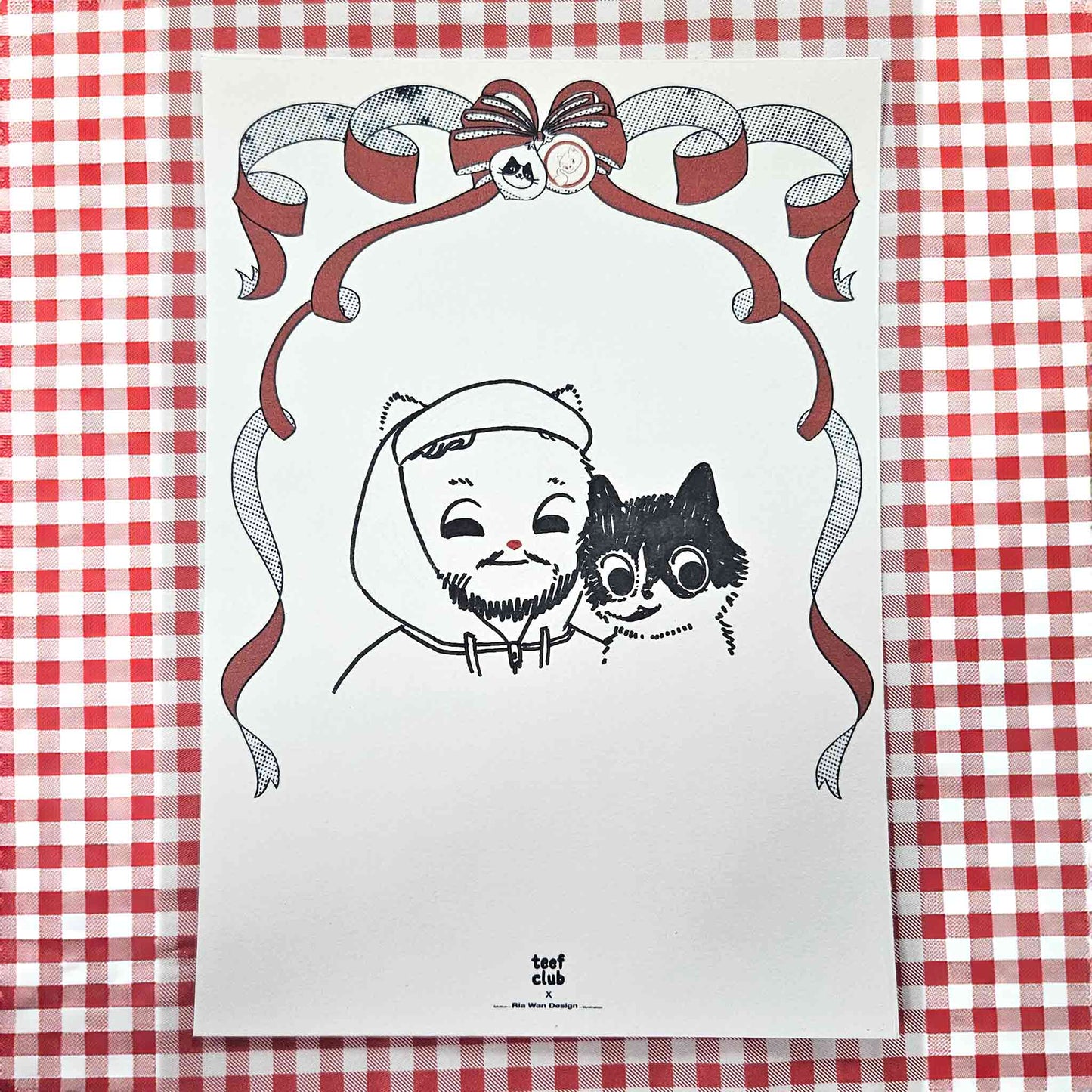 Personalised Vintage Cat Portrait