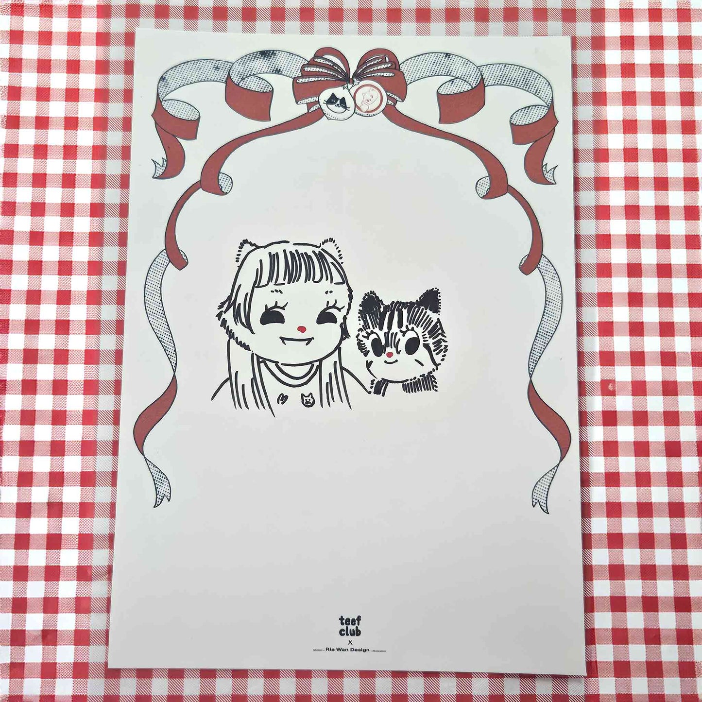 Personalised Vintage Cat Portrait