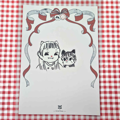 Personalised Vintage Cat Portrait