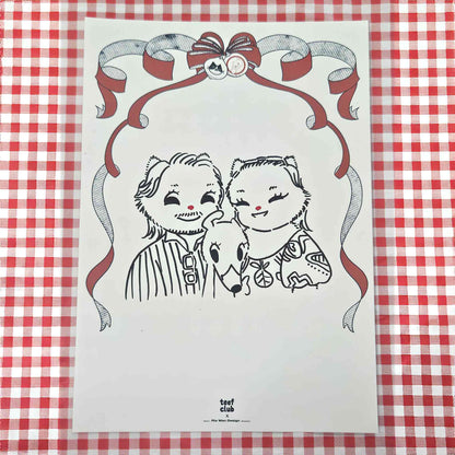 Personalised Vintage Cat Portrait