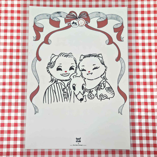 Personalised Vintage Cat Portrait