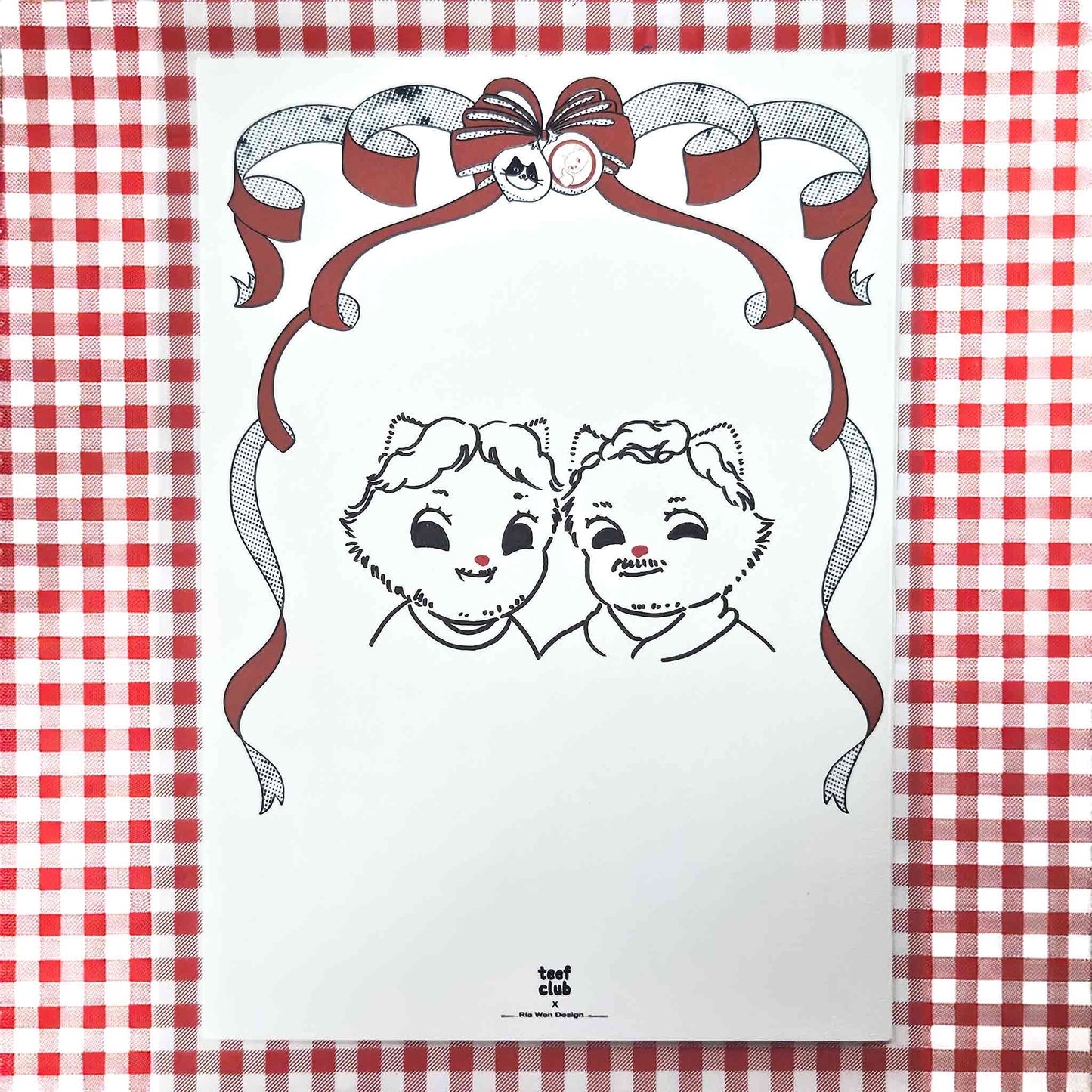 Personalised Vintage Cat Portrait