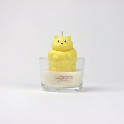 Chonky Cat Candle - Yellow