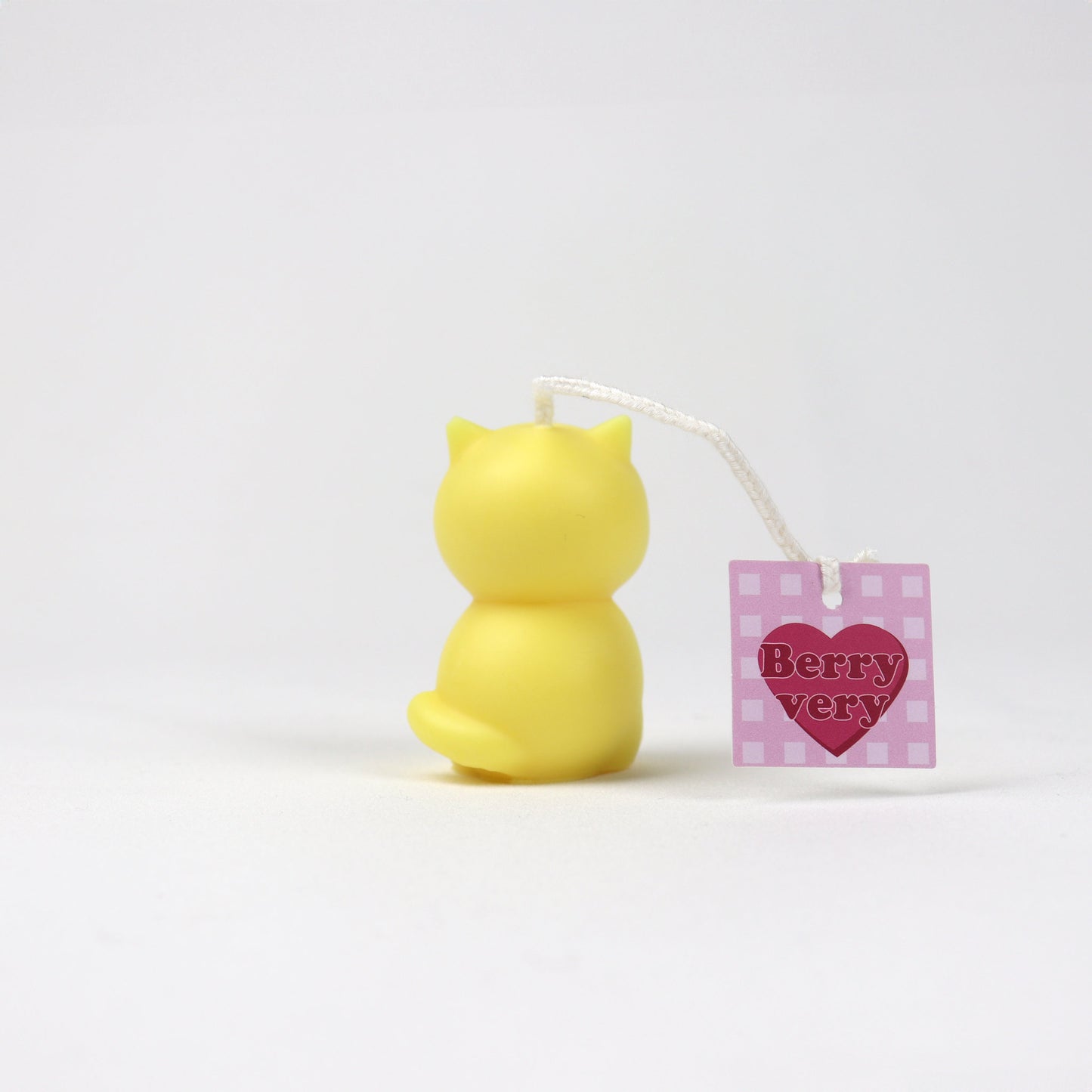 Kitty Objet Candle - Yellow