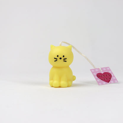 Kitty Objet Candle - Yellow