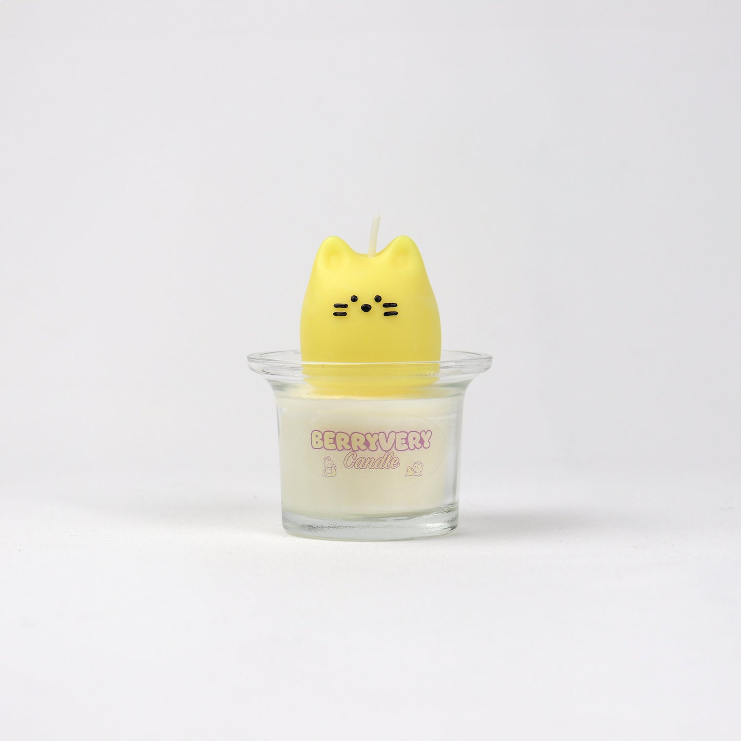 Mini Kitty Friends Candle - Yellow